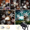 USB Snowflake Christmas Projector Light – LED Holiday Decoration with Adjustable Bracket for Indoor & Outdoor Festive Illumination