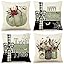 PSDWETS Christmas Pillow Covers 18x18 Set of 4 Christmas Decorations Snowman Deer Tree Winter Holiday Decor Throw Cushion Case for Home Couch