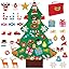 Aytai DIY Felt Christmas Tree Set with Ornaments for Kids, Xmas Gifts, New Year Door Wall Hanging Decorations
