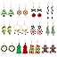 23 Pairs Christmas Earrings for Women Xmas Holiday Dangle Earrings Christmas Stud Tree Snowflake Bow Bells Light Earrings Bulk Cute Christmas Party Jewelry Gifts