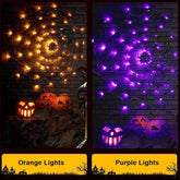 4FT Halloween Spider Web Lights with 70 LED & Remote