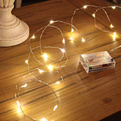 LED Battery Powered Copper Wire Fairy Lights for Holiday and Party Decor
