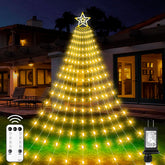 LED Waterfall String Lights for Christmas Trees, Garden, and Home Decor