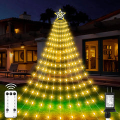 LED Waterfall String Lights for Christmas Trees, Garden, and Home Decor
