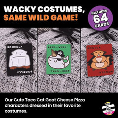 Taco Cat Goat Cheese Pizza: Halloween Edition – Spooky Fast-Paced Card Game for Family