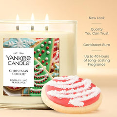 Candle Christmas Cookie Scented Candle, 22oz Large Jar with up to 150 Hour Burn Time, Giftable, Holidays