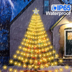 LED Waterfall String Lights for Christmas Trees, Garden, and Home Decor