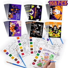 Sigilyer 24 Pack Halloween Party Favors for Kids (168 PCS)
