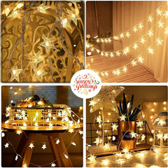 HEEMUUM Pink Starry Night Decoration Light for Home and Event Decor