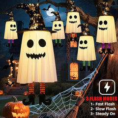 3-Pack Halloween Hanging Ghost Lights