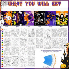 Sigilyer 24 Pack Halloween Party Favors for Kids (168 PCS)