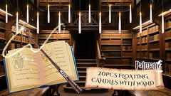 20Pcs Floating Flameless LED Candles with Magic Wand