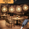 Solar Powered Firework LED Sphere Lights for Outdoor Garden and Patio