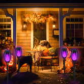 Purple Halloween Solar Torch Lights – Flickering Flame Outdoor Decor