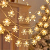 LED Christmas Snowflake String Lights for Home and Party Decoration