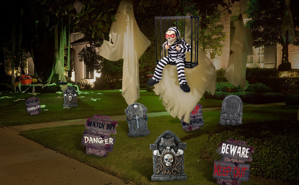 Screaming Animated Halloween Decoration