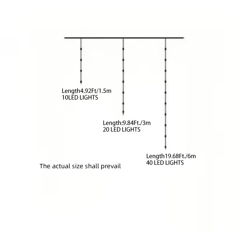 LED Christmas Snowflake String Lights for Home and Party Decoration