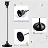Candlestick Holders,Taper Candle Holder for Candlesticks Black Candelabra Candle Holders Vintage Candle Stick Candle Holder for Fireplace Party Dining Home