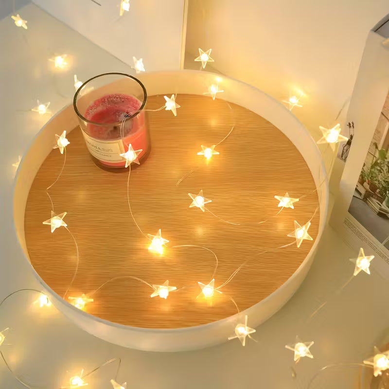 HEEMUUM Pink Starry Night Decoration Light for Home and Event Decor