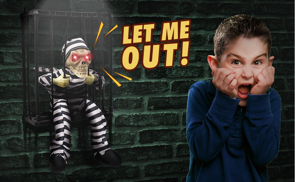 Screaming Animated Halloween Decoration