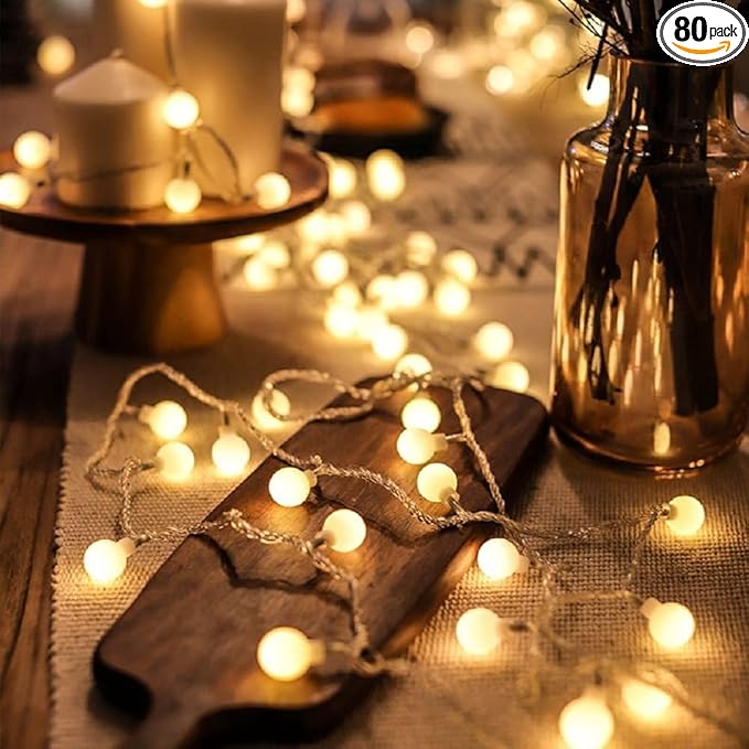 USB Powered Globe LED String Lights for Home, Events and Party Decor