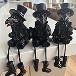 Dazzle Bright Halloween Plague Doctor Figurines