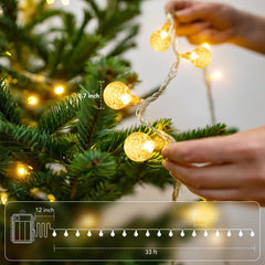 ✨ 108-LED Fairy Globe String Lights | Battery Powered