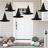 8 Pack Hanging Witch Hats with 32 3D Bats