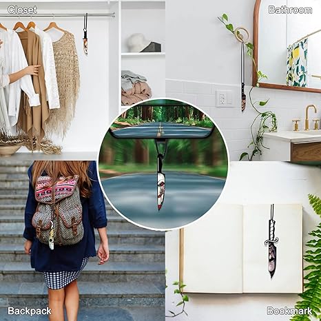 8PCS Horror Movie Car Air Fresheners – Knife-Shaped Hanging Ornaments with Classic Scary