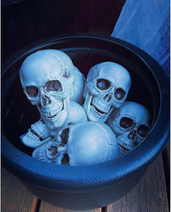 Fun Express Bag of Bones – 12 Pack 5" Realistic Plastic Skulls for Halloween