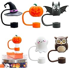 5PCS Halloween Straw Cover Caps for Stanley Cup