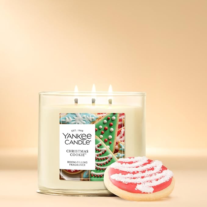 Candle Christmas Cookie Scented Candle, 22oz Large Jar with up to 150 Hour Burn Time, Giftable, Holidays