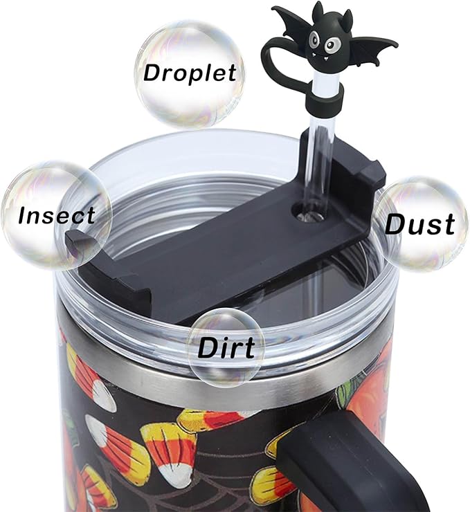 5PCS Halloween Straw Cover Caps for Stanley Cup