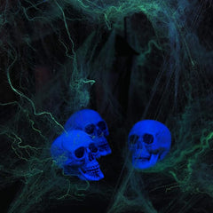 Fun Express Bag of Bones – 12 Pack 5" Realistic Plastic Skulls for Halloween