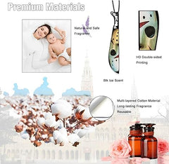 8PCS Horror Movie Car Air Fresheners – Knife-Shaped Hanging Ornaments with Classic Scary