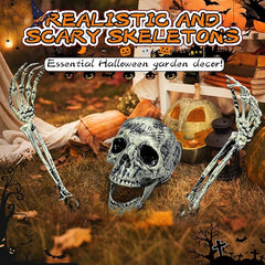 Realistic Skeleton Ground Breaker Halloween Decorations