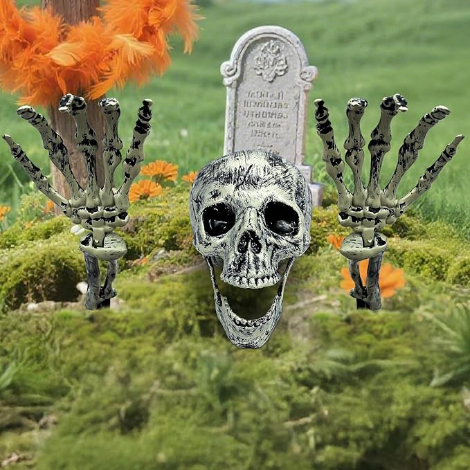 Realistic Skeleton Ground Breaker Halloween Decorations
