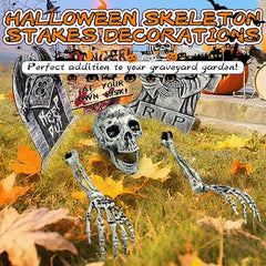 Realistic Skeleton Ground Breaker Halloween Decorations