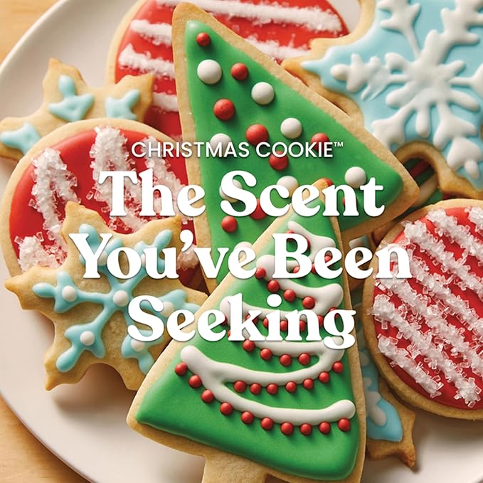 Candle Christmas Cookie Scented Candle, 22oz Large Jar with up to 150 Hour Burn Time, Giftable, Holidays