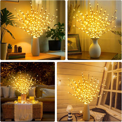 16 LED Branch Lights Set for Indoor Weddings, Parties, and Holiday Decor