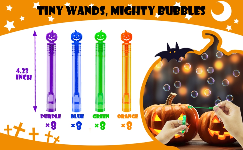 Halloween Bubble Wands for Kids