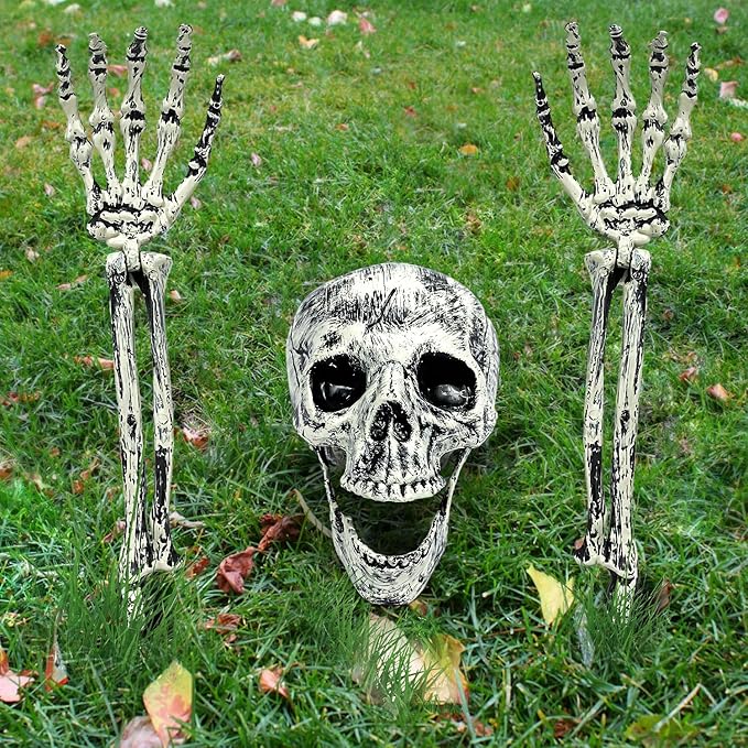 Realistic Skeleton Ground Breaker Halloween Decorations