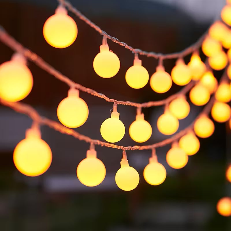 USB Powered Globe LED String Lights for Home, Events and Party Decor