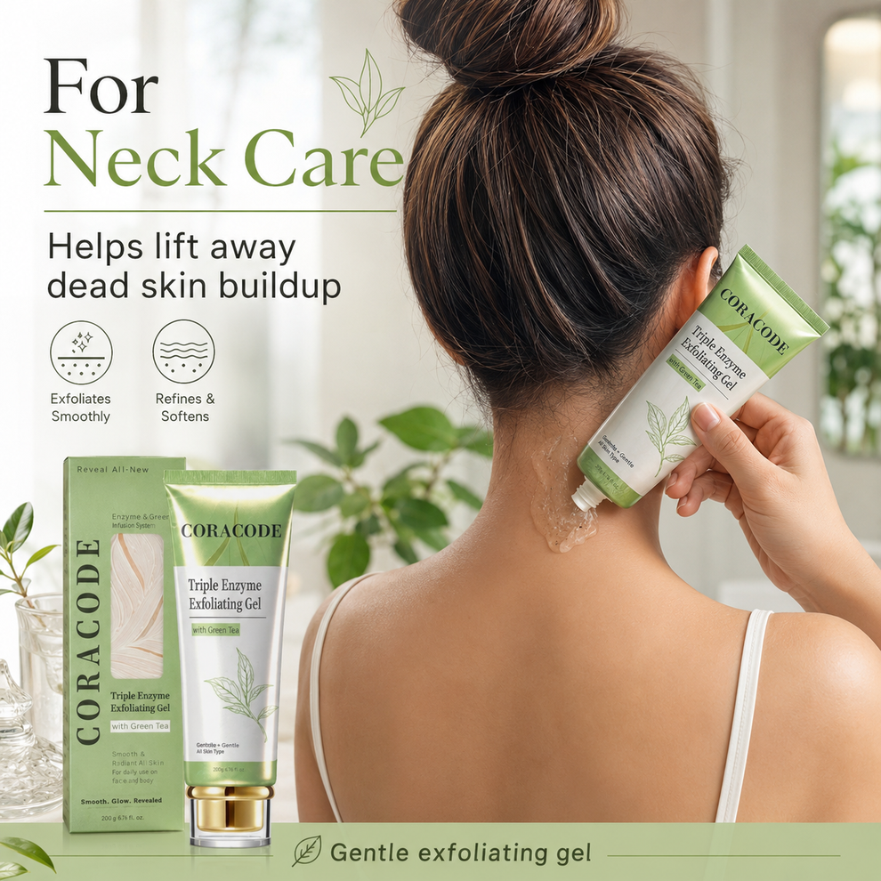 Coracode Triple Enzyme Exfoliating Gel with Green Tea Extract
