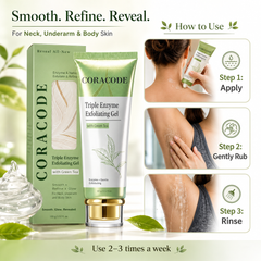 Coracode Triple Enzyme Exfoliating Gel with Green Tea Extract