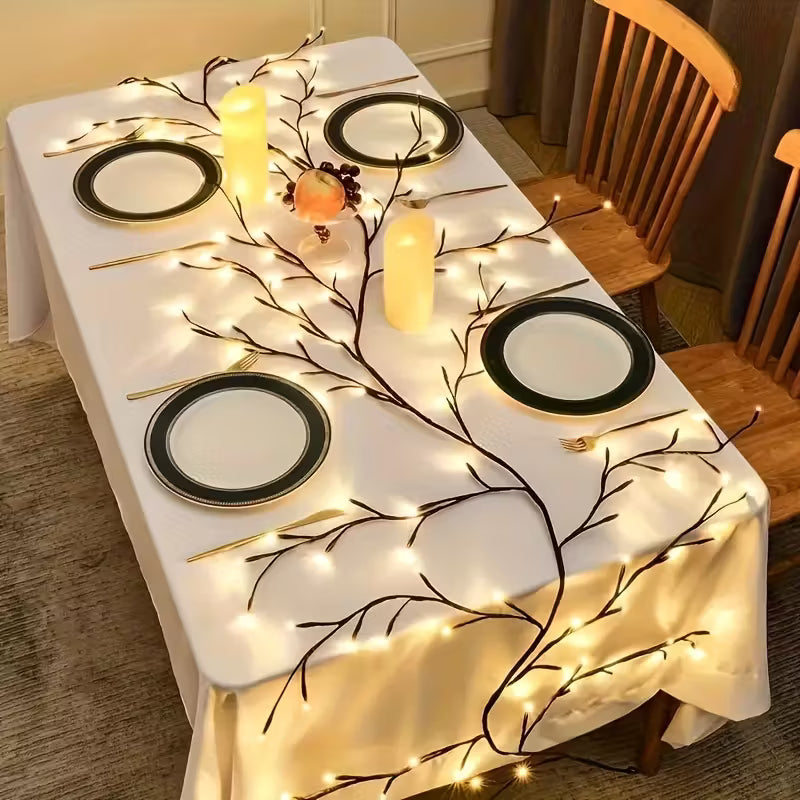 AMill 96 LED Willow Vine Wall Lights USB Powered for Cozy Home Decor