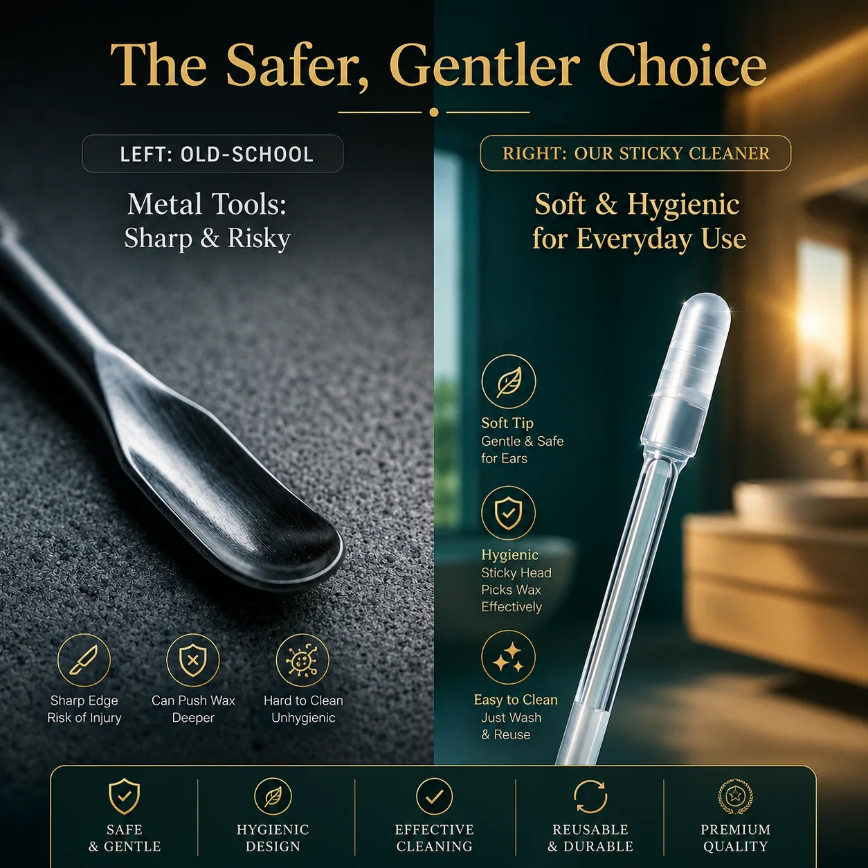 Healthcare Silicone Ear Pick – Soft & Safe Ear Wax Remover